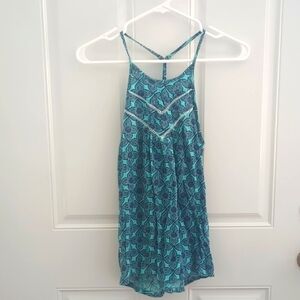 Hollister racer back patterned bohemian tank size S
